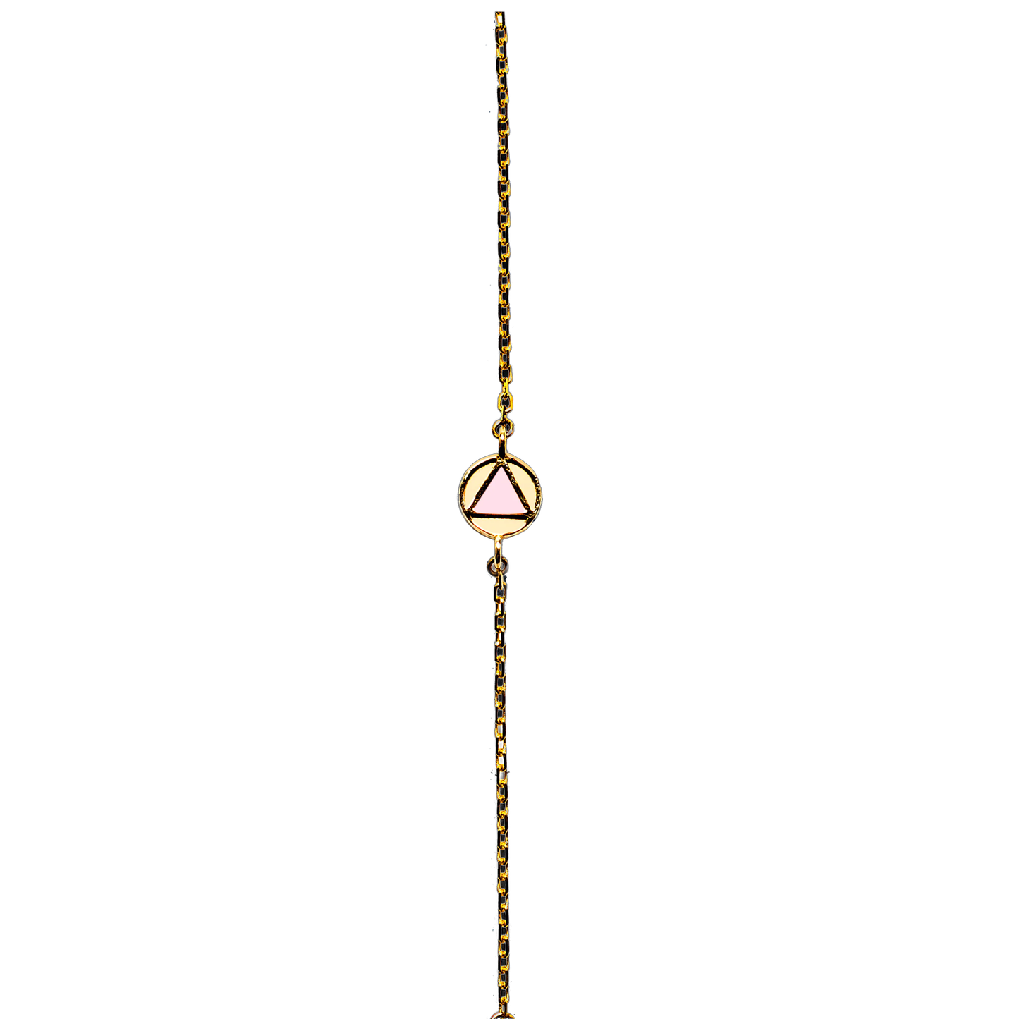Armband African Sky mit rosa Emaille-Polygon