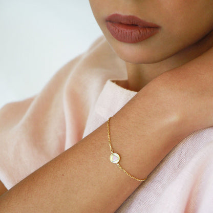 Armband African Sky mit rosa Emaille-Polygon
